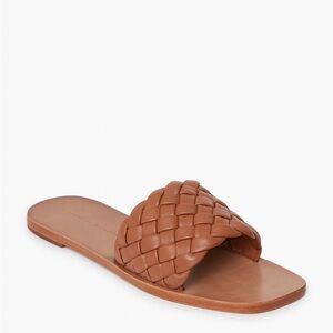 LOEFFLER RANDALL Cognac Nappa Lorainne Sandals size 7.5